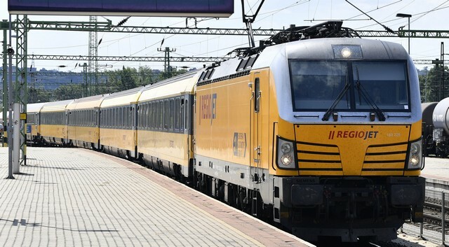 Elindult a RegioJet közvetlen  Prága-Brünn-Bécs-Budapest járata