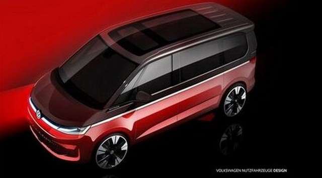 A Volkswagen Haszonjárművek bemutatja az új Multivan vázlatait