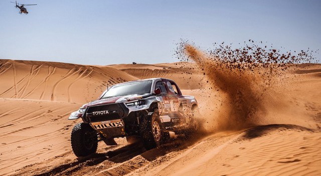 Hármas Toyota-győzelem a Dakar kilencedik szakaszán