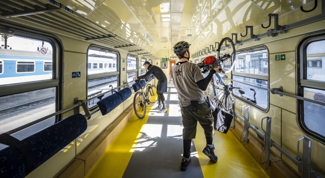 Díjmentes a kerékpárszállítás a vonatokon a mobilitási héten