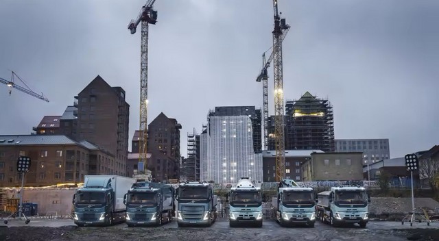 Elektromos Volvo tehergépjárművekkel az építőiparban is