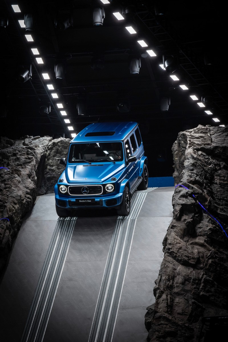 Mercedes-Benz Weltpremiere der neuen elektrischen G-Klasse, Peking 2024

Mercedes-Benz world premiere of the all-new electric G-Class, Beijing 2024